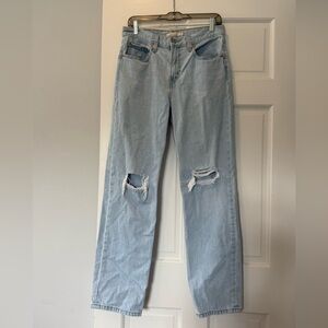 Levi’s Low Pro Straight Womens Light blue high-waisted denim jeans